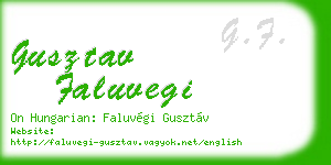 gusztav faluvegi business card